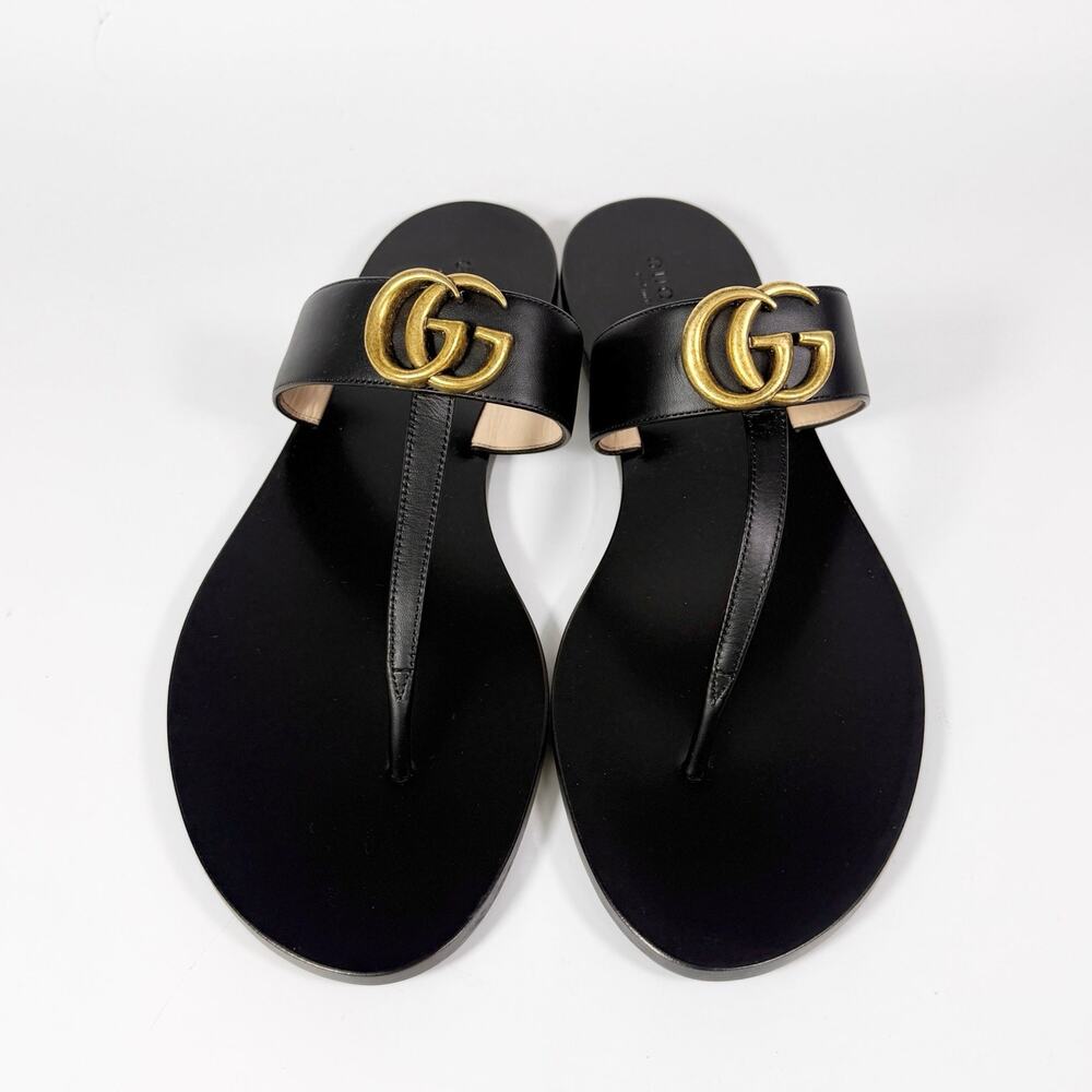 Gucci GG Marmont Calfskin Thong Sandal - Women’s 10.5 - Picture 4 of 8
